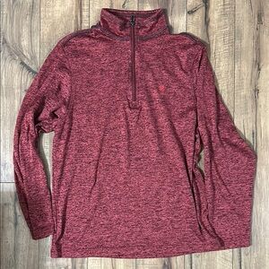 Izod Men’s Red Quarter-Zip Pullover